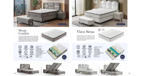 Sleepy Comfort ve Visco Siena Uyku Seti