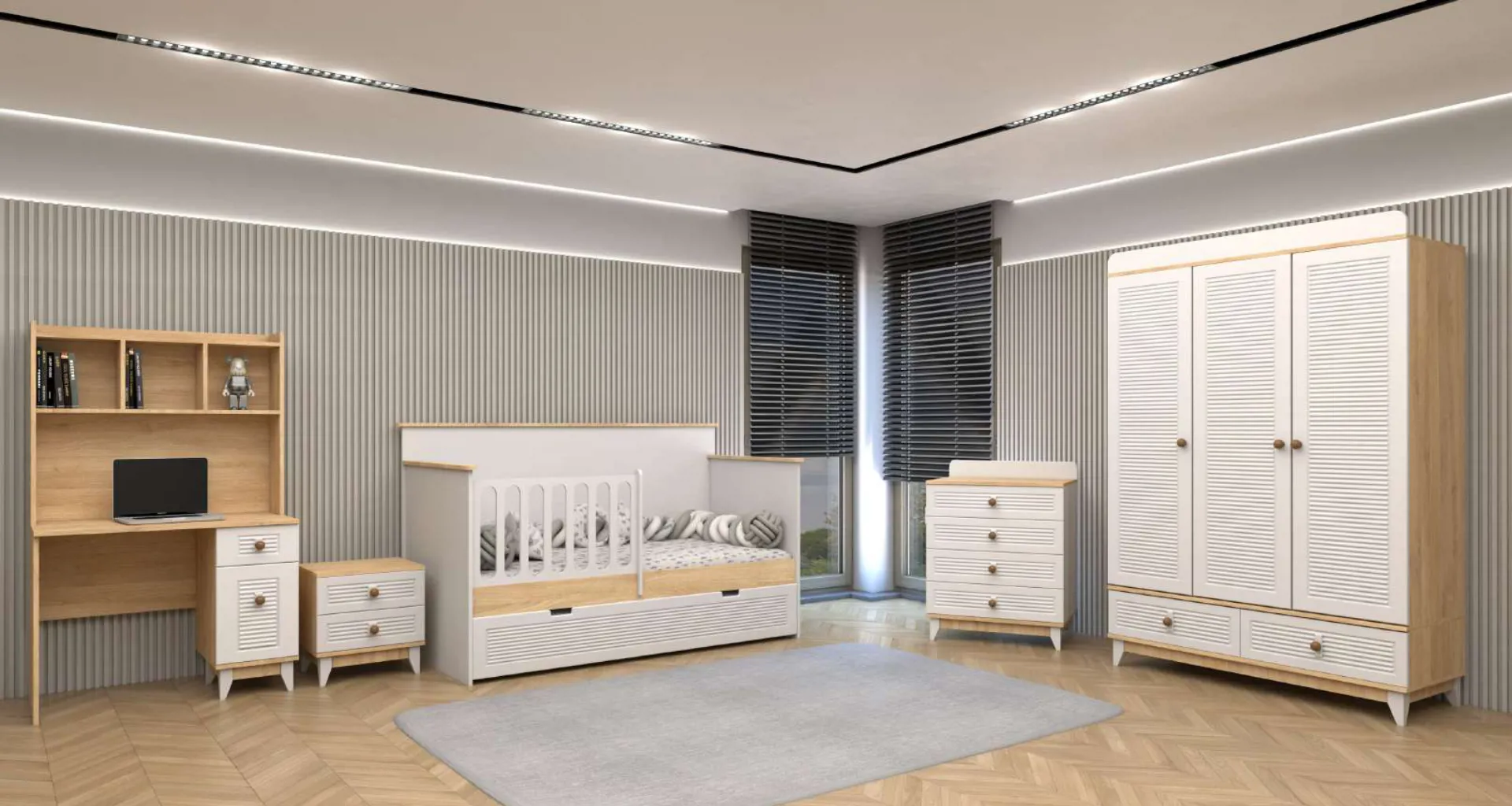 Sedir Karyolalı Bebek Odası 